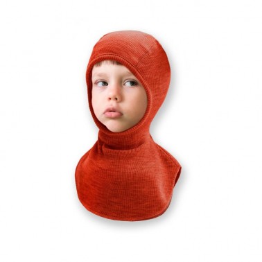 Cagoule mérinos rich ambre manymonths