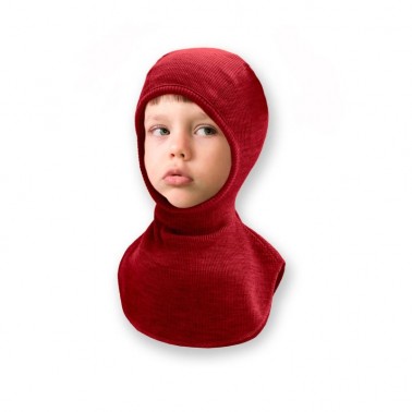 Green merino balaclava