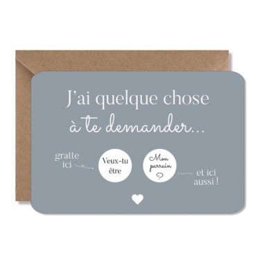 Carte à gratter annonce grossesse